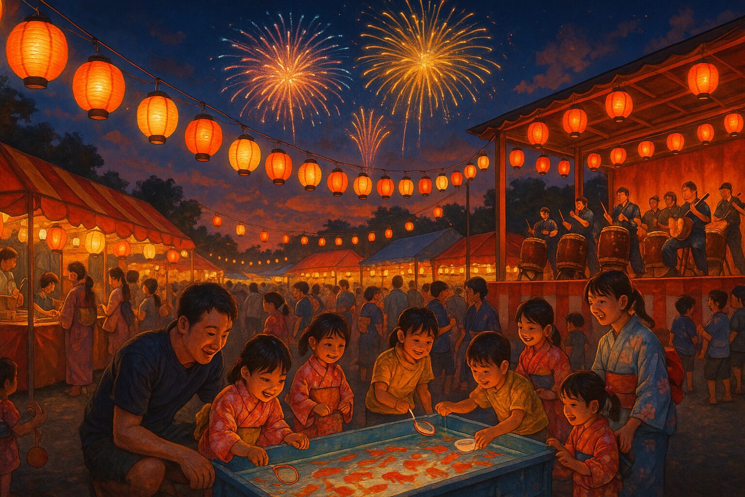 桐生市新里まつり2025｜合併20周年記念夏祭りで家族も楽しむ金魚すくい