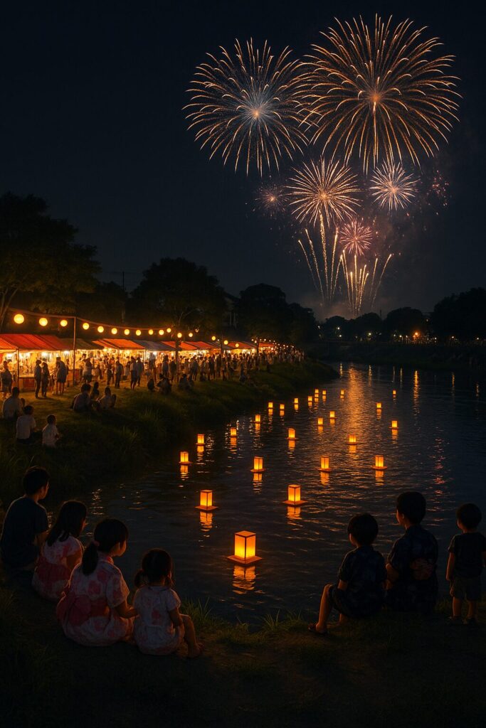花火大会・灯籠流し