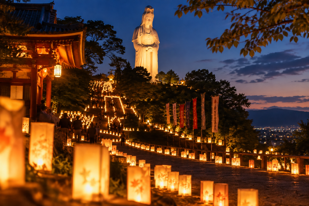 高崎観音山ろうそく祭り万灯会