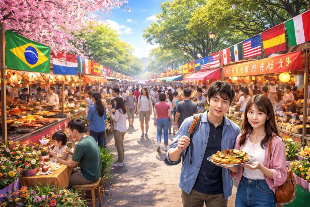 現在の画像: 活きな世界のグルメ横丁