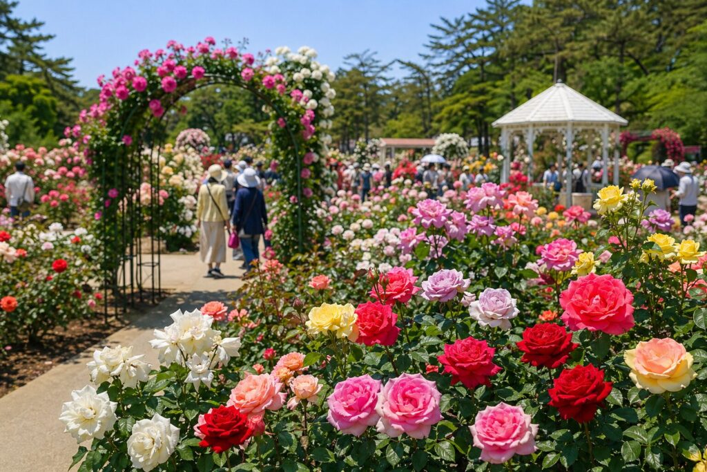 現在の画像: 前橋市 春のばら園まつり