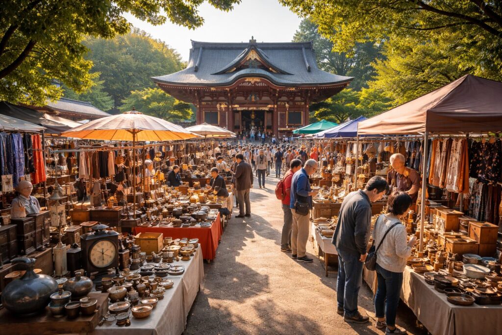 現在の画像: 古民具骨董市