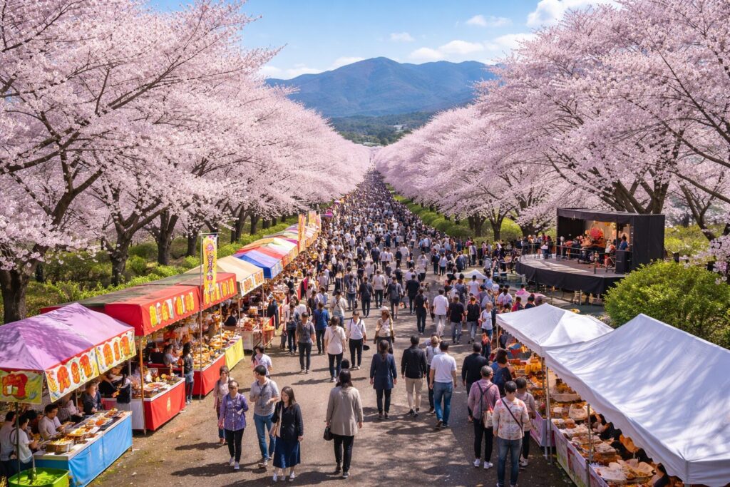現在の画像: 赤城南面千本桜まつり