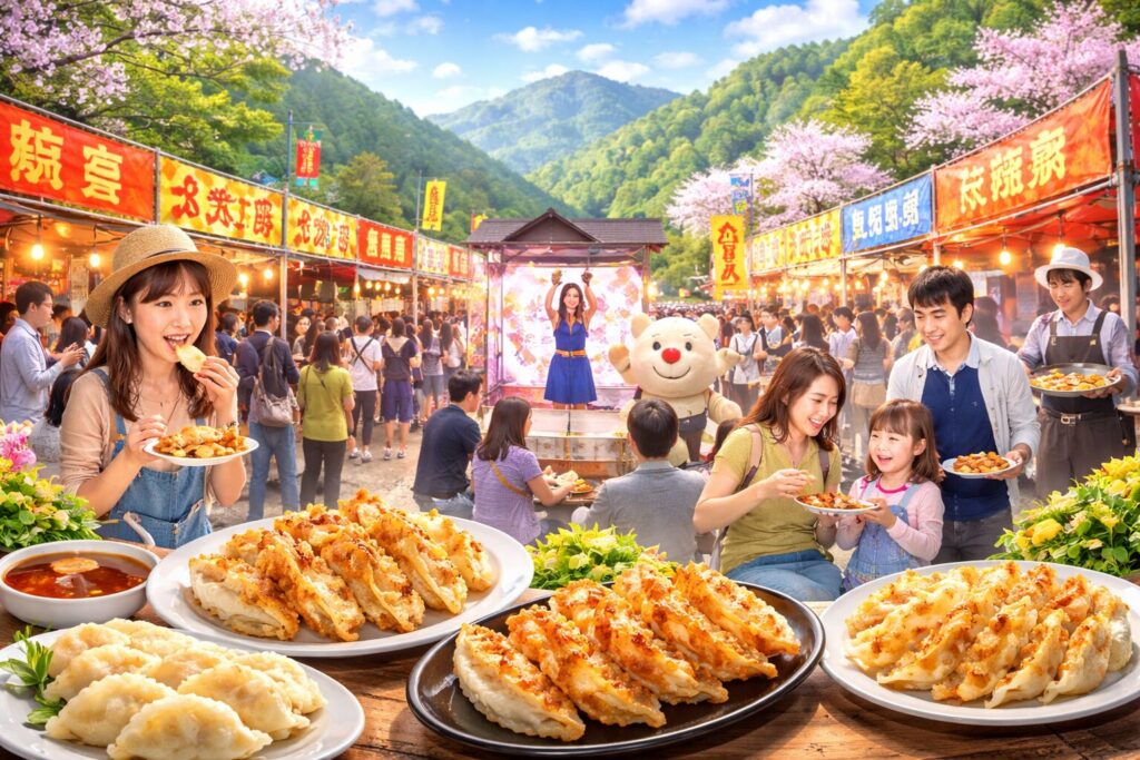 現在の画像: 長野原町・八ッ場ふるさと館 餃子フェス