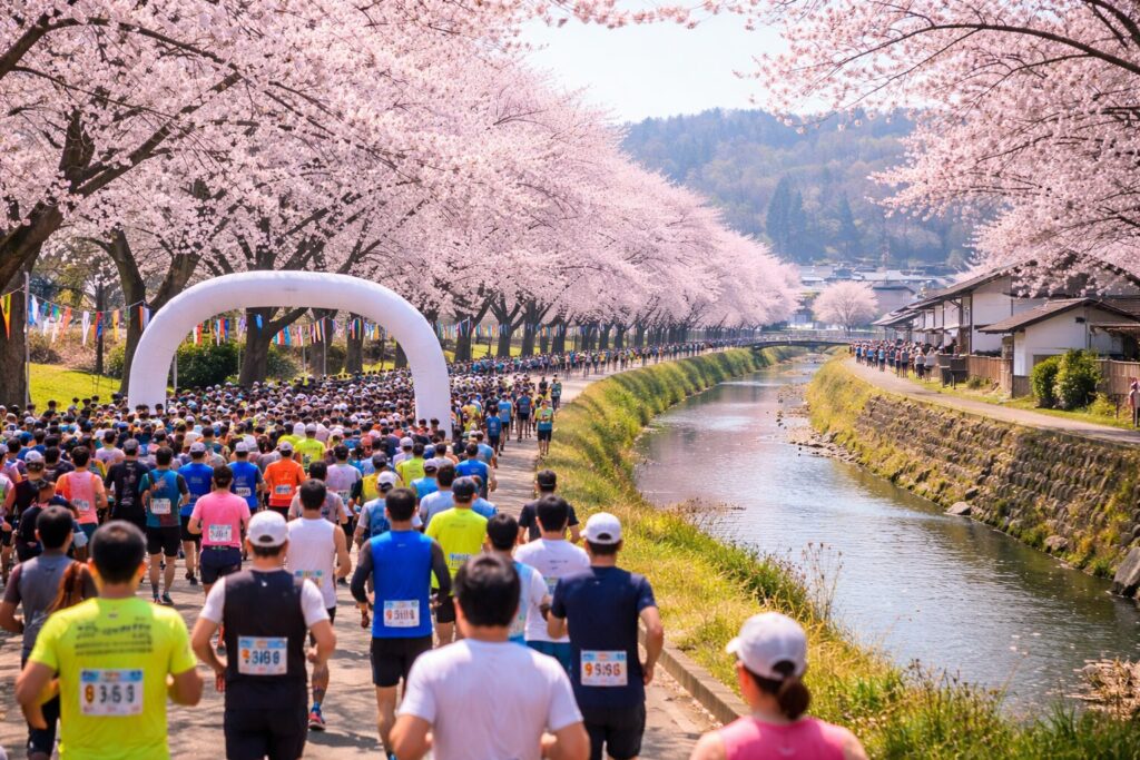 現在の画像: 甘楽町さくらマラソン