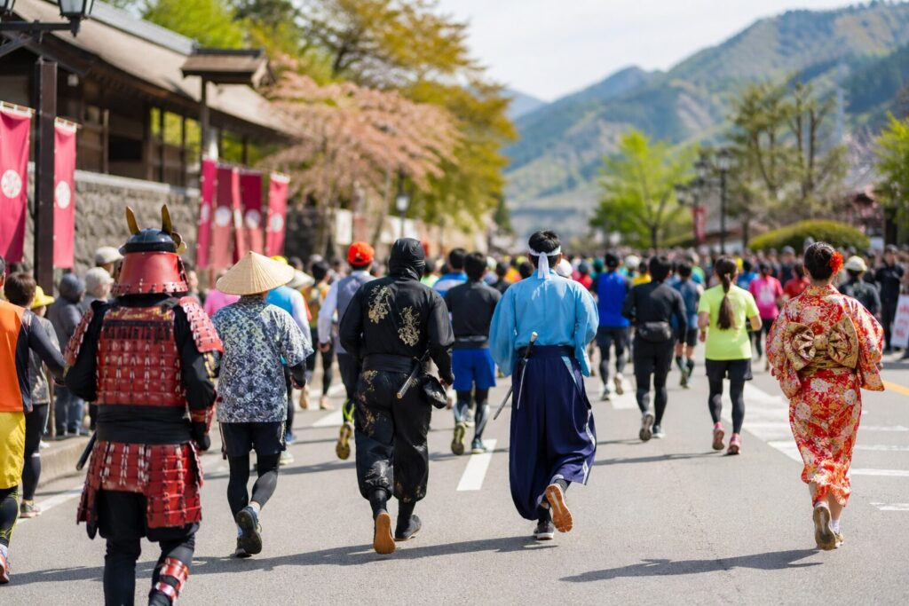 現在の画像: 安中市・安政遠足侍マラソン