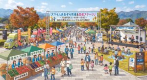 安中市「スマイルあおぞら市場＆音楽ステージ」
