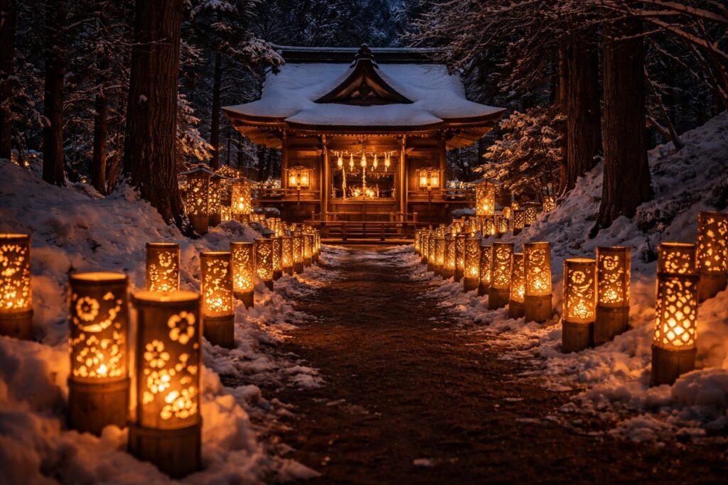 かがよふあかり竹灯籠