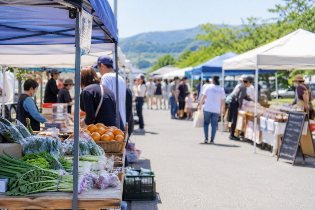 現在の画像: 箕輪城ふれあい市