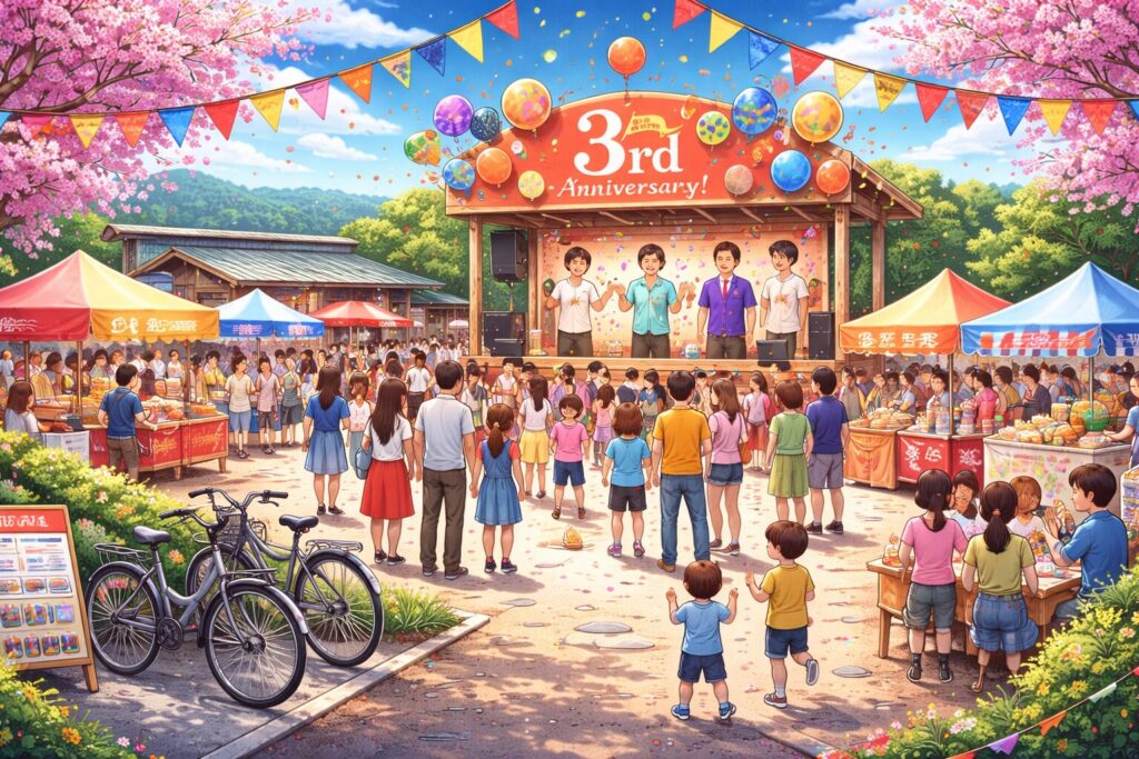 現在の画像: 道の駅まえばし赤城3周年記念祭