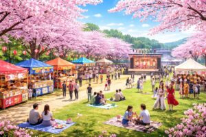 第一三共なかさと公園桜まつり