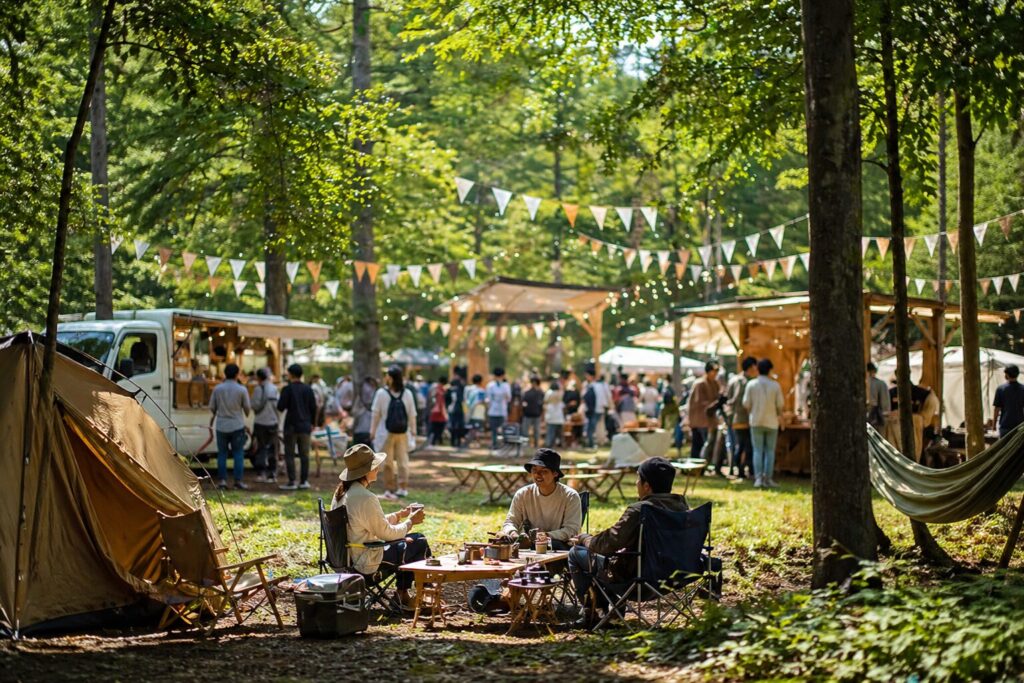 現在の画像: 中之条町キャンプマルシェ&ミニフェス