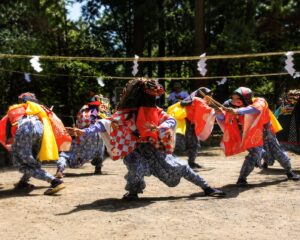 みなかみ町・羽場獅子舞奉納