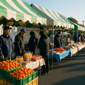交流都市物産朝市