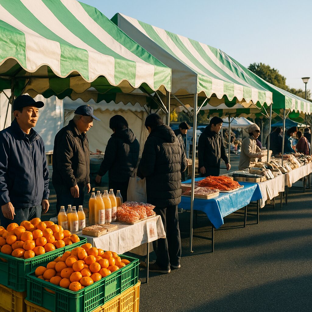 交流都市物産朝市
