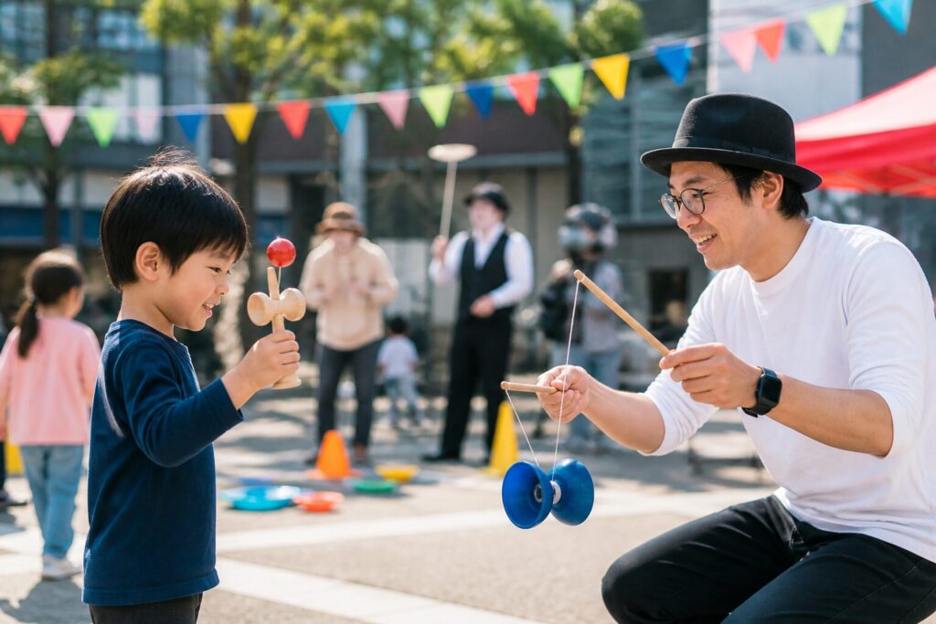 現在の画像: 前橋市｜けん玉・コマ回しフェスティバル