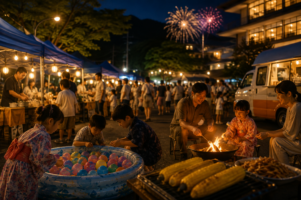 現在の画像: 中之条町・四万ナイトマーケット