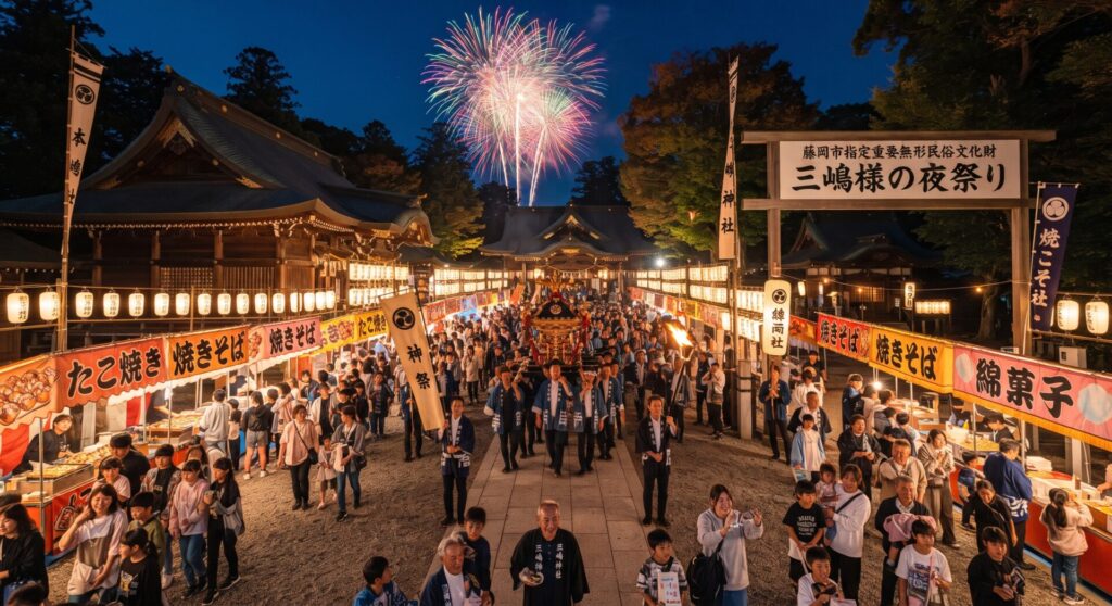 藤岡市・三嶋様の夜祭り
